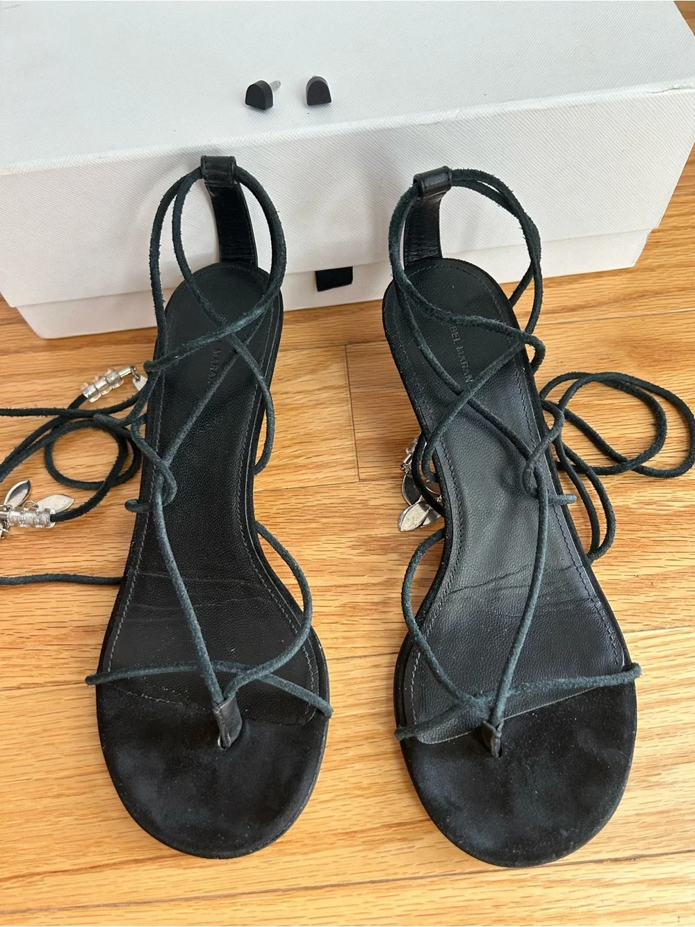 ISABEL MARANT Amifa Sandals in Faded Black